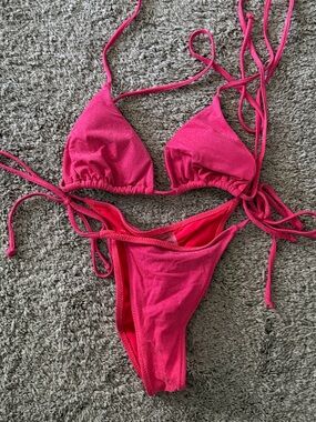 WhiteFox Boutique Red Sparkle Bikini